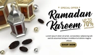 Ramadan Kareem Discount Facebook Cover Video (16:9) template