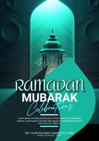 Ramadan Kareem Flyer A5 template