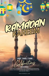 Ramadan Kareem Flyer Tabloid (Таблоид) template