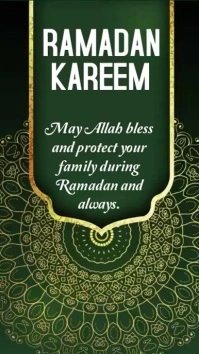 Ramadan kareem flyer Affichage numérique (9:16) template