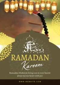 Ramadan Kareem Flyer A6 template