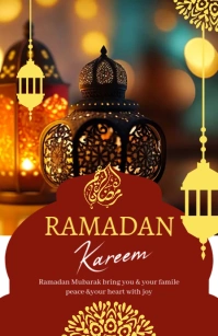 Ramadan Kareem Flyer Tabloid template