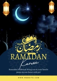 Ramadan Kareem Flyer A3 template