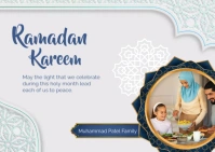 Ramadan Kareem Greeting Card Kartu Pos template
