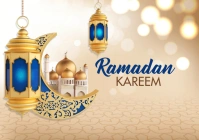 Ramadan Kareem Greeting A4 template