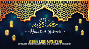 黑色 Ramadan Wishes Post sa Twitter Template