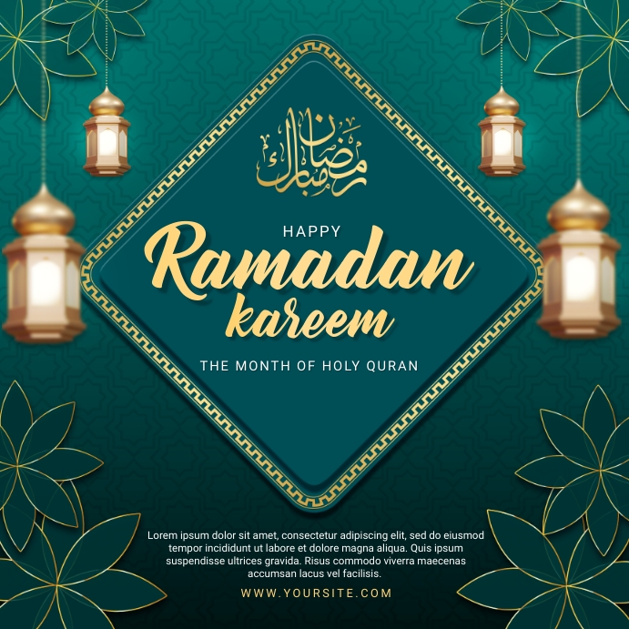 Du Modèle de Salutations Du Ramadan Kareem | PosterMyWall