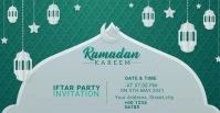 Ramadan Kareem Iftar Party Invitation Banner Facebook-advertentie template