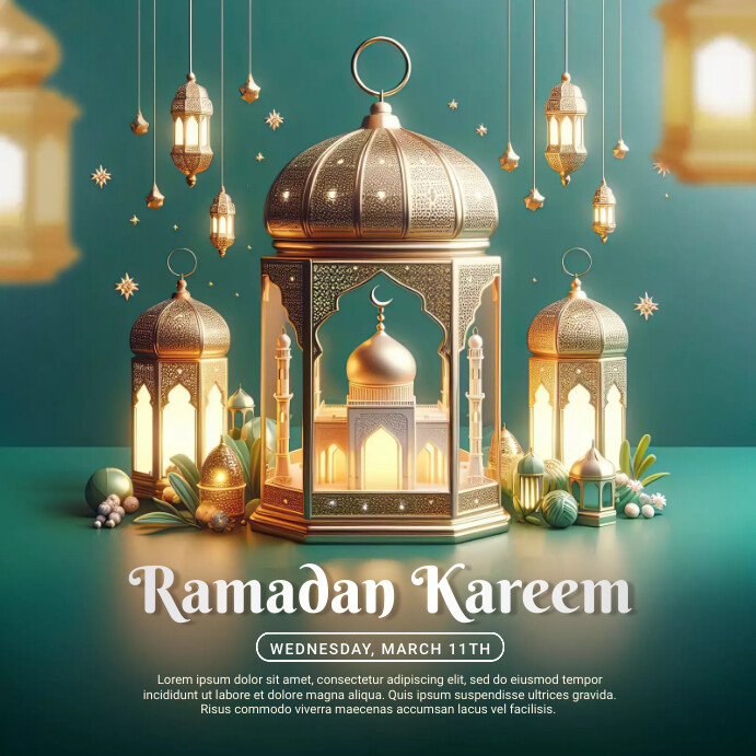 Ramadan Kareem Instagram Template Wpis na Instagrama