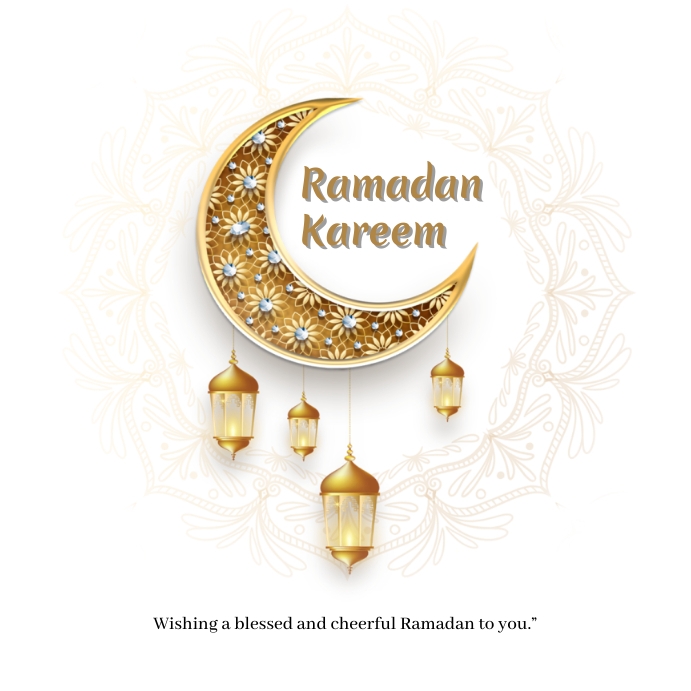 Ramadan kareem instragram post (1) สี่เหลี่ยมจัตุรัส (1:1) template