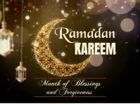 RAMADAN KAREEM ISLAMIC VIDEO POSTER Tanda Halaman template