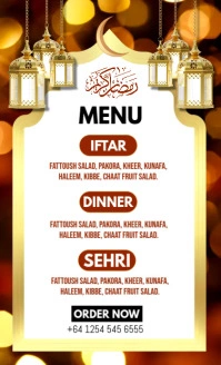 Ramadan Kareem Menu Design US Legal template