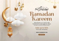 Ramadan Kareem Postcard template