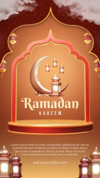 Ramadan Kareem Quotes For Social Media Story Historia de Instagram template