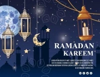Ramadan Kareem Ramadan Video Ads Folder (US Letter) template