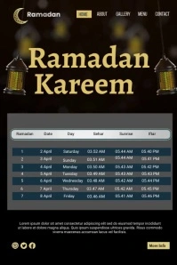 Ramadan Kareem Sabari Poster template
