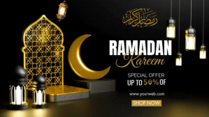 Black Ramadan Sale Digitale Vertoning Template