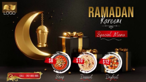 Ramadan Kareem Special Menu Offer Digital Dis template