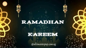 Ramadan Kareem Video Digitalt display (16:9) template