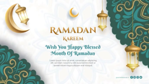 Ramadan Kareem Video Greeting Template Digitalt display (16:9)