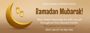 Ramadan Kareem Wish Facebook Cover Facebook-coverfoto template
