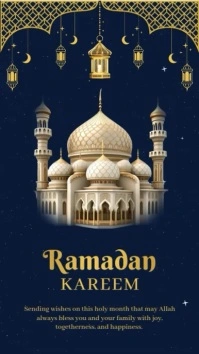 Ramadan Kareem Wishes Instagram Story template