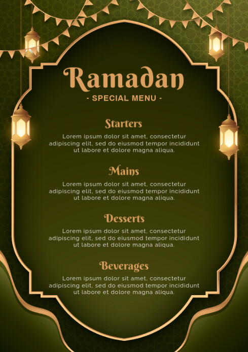 Copy of Ramadan Menu | PosterMyWall