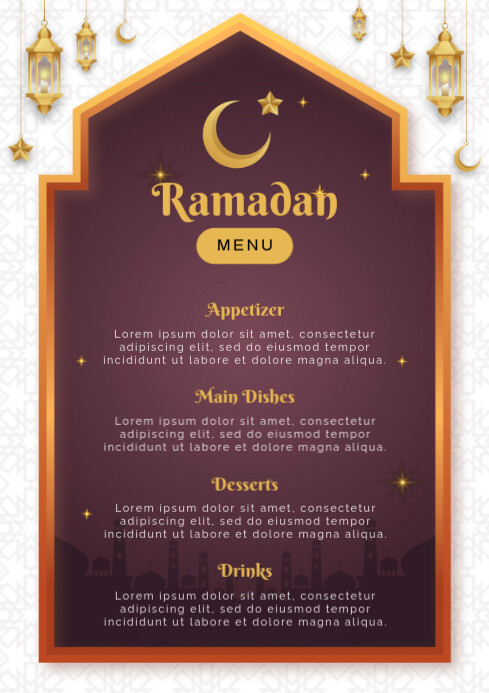 Copy of Ramadan Menu | PosterMyWall
