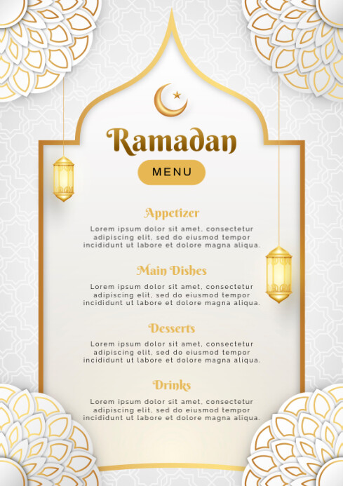 Copy of Ramadan Menu | PosterMyWall