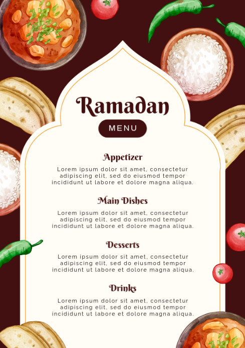 Copy of Ramadan Menu | PosterMyWall