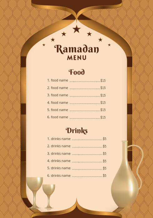 Copy of Ramadan Menu | PosterMyWall