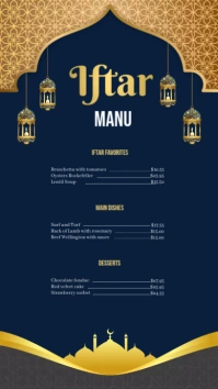 Ramadan Menu Instagram story template