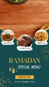 Ramadan Menu Instagram story template