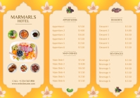 ramadan menu template A4