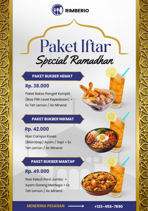 ramadan menu template | PosterMyWall