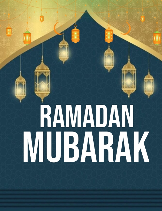 Ramadan Mubarak, happy Ramadan Template | PosterMyWall