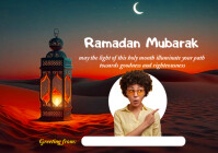 Brown Ramadan Greeting A5 Template