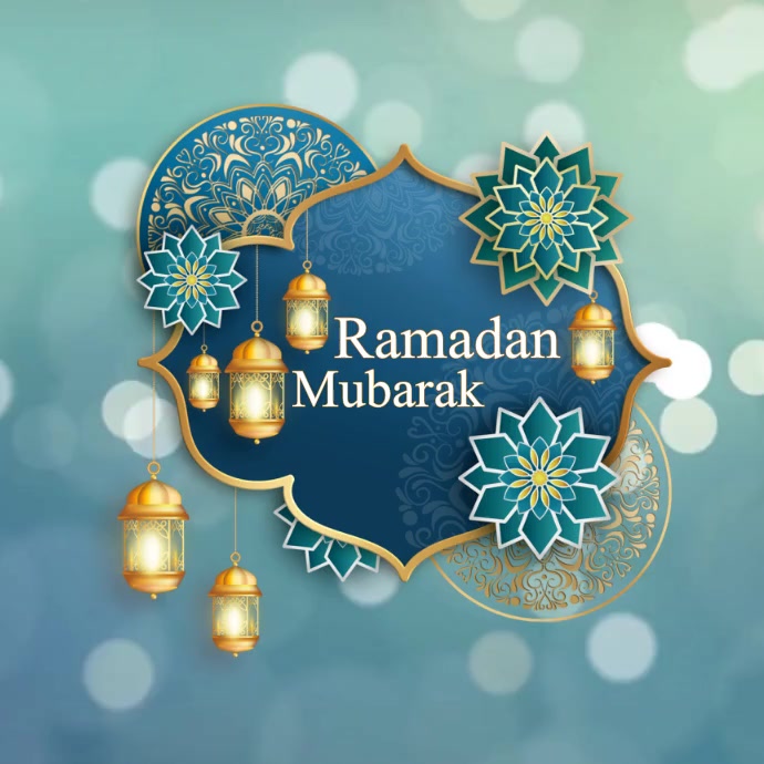 Ramadan mubarak, poster template