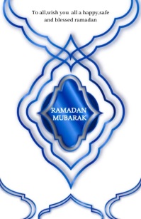 Ramadan mubarak card blue (2) 半版 template