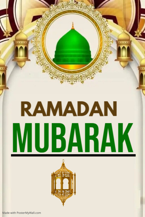 Ramadan Mubarak Template | PosterMyWall