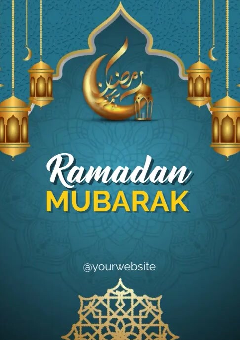 Ramadan Mubarak Template PosterMyWall