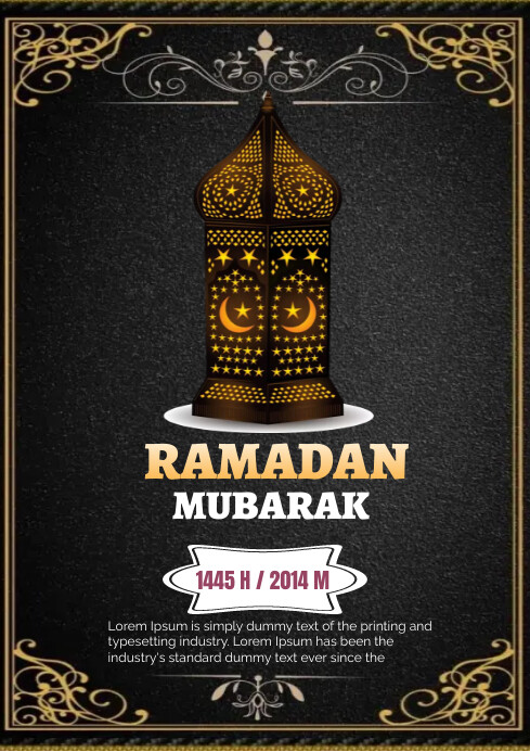 Ramadan Mubarak Template PosterMyWall