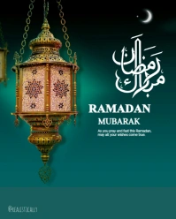 Ramadan Mubarak Instagram Portrait template