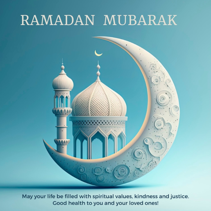 Ramazon Muborak Rasm Ramadan Mubarak Template | PosterMyWall