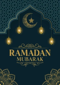 Ramadan Mubarak A2 template
