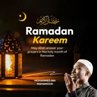 Ramadan Mubarak Kareem Instagram Post template