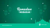 Ramadan Mubarak Post Twitter-opslag template