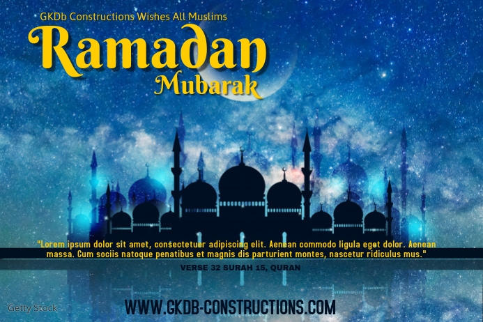 Ramadan Mubarak Poster Template  PosterMyWall Ramadan Mubarak Poster Template  PosterMyWall