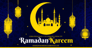 RAMADAN BANNER Изображение, которым поделились на Facebook template