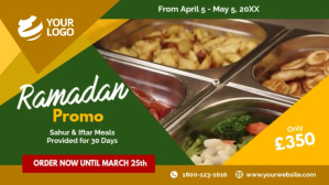 ramadan promo  digital display ads Affichage numérique (16:9) template